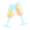 clinking glasses